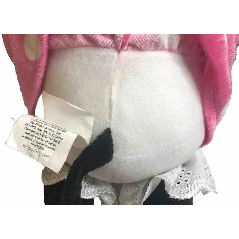 Disney Store Authentic Pink Minnie Mouse Stuffed Plush Toy Pink Dress Large 23